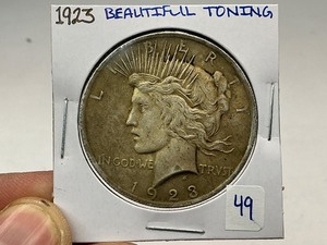lot 49 image: 1923 Peace Silver Dollar