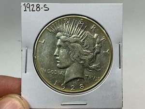 lot 123 image: 1928-S Peace Silver Dollar