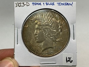 lot 126 image: 1923-D Peace Silver Dollar