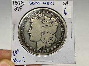 lot 6 image: 1878 8TF Morgan Silver Dollar