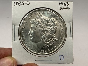 lot 17 image: 1883-O Morgan Silver Dollar