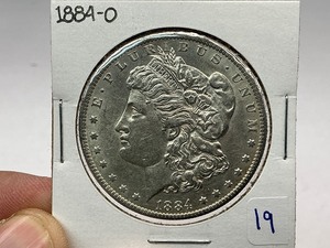 lot 19 image: 1884-O Morgan Silver Dollar