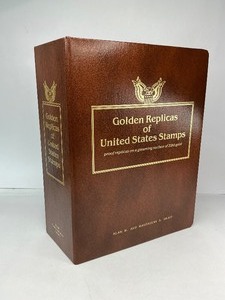 lot 58 image: 72pc Collection of 1st Day Issue 24k Gold Plated Stamps