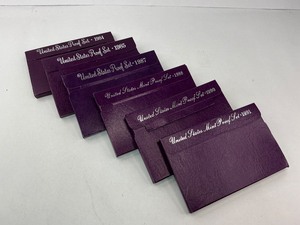 lot 85 image: 6x Proof Sets from 1984-1991