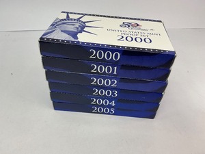 lot 94 image: 6x Run Proof Sets from 2000-2005
