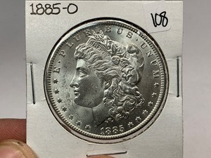 lot 108 image: 1885-O Morgan Silver Dollar
