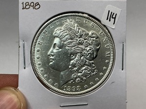 lot 114 image: 1898 Morgan Silver Dollar