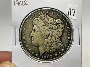 lot 117 image: 1902 Morgan Silver Dollar