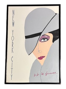 lot 24 image: B.B. La Femme New York City Serigraph Poster