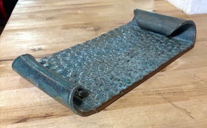 lot 60 image: Stunning Scrolled Pottery Platter