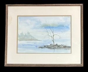 lot 57 image: Original Watercolor Painting by Mary L. Boman