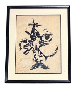 lot 61 image: Abstract Portrait Print