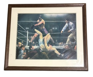 lot 69 image: Dempsey and Firpo Print by George Bellows