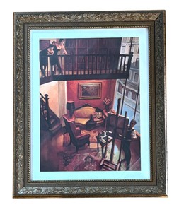 lot 74 image: Atelier In Paris Framed Print by Juarez Machado