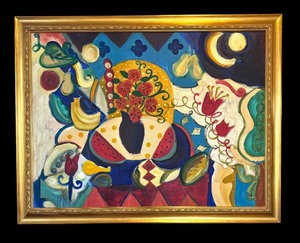 lot 1 image: Unstill Life Series Original Painting by Joyce Lieberman