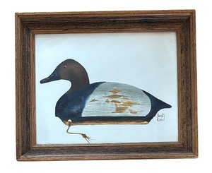 lot 87 image: Canvas Back Decoy Print by David Killen