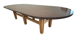 lot 13 image: Extra Large Executive Conference Table by Stephan White  Dining Table  Custom Wood Conference  Dining Table with Copper Surface