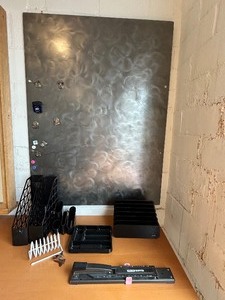 lot 39 image: Variety of Office Supplies including Large Magnetic Board and More