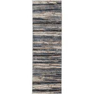 lot 20 image: Home Decorators Collection Shoreline Multi 2 ft. x 7 ft. Striped Runner Rug   Customer Returns See Pictures