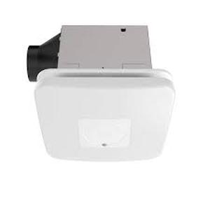 lot 34 image: Commercial Electric 80 110 CFM Ceiling Mount Room Side Installation Smart Bathroom Exhaust Fan and Bluetooth Speaker Powered by Hubspace Customer Returns See Pictures
