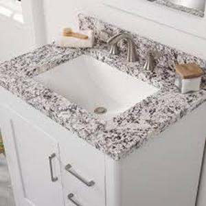 Home Decorators Collection 31 in. W x 22 in. D Cultured Marble White Rectangular Single Sink Vanity Top in Bianco Antico     Customer Returns See Pictures