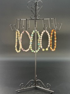 lot 65 image: 5 Stunning Natural Gemstone &amp Crystal Beaded &nbspBracelets.