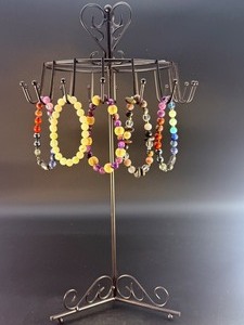 lot 81 image: 5 Stunning Natural Gemstone &amp Crystal Beaded &nbspBracelets.