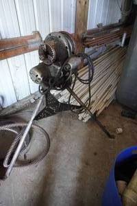 lot 50 image: Ridgid Model 300 Electric Pipe Threader With Tri Pod Stand