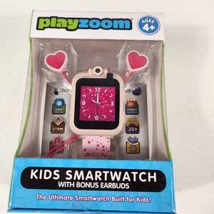 lot 4 image: Playzoom Kids Smartwatch With Bonus Earbuds Pink 25 Fun Games And 10 AudioBooks Ages 4 NEW