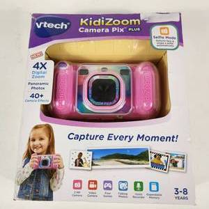 lot 6 image: Vtech KidiZoom Camera Pix Plus 4X Digital Zoom Selfie Mode Many Great Features Pink NEW