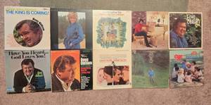 lot 91 image: Collection of Vintage Vinyl Records Featuring Doug Oldham, Kenny Rogers, and More