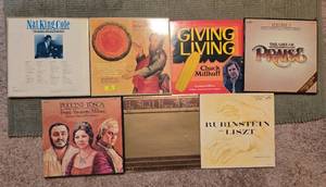 lot 145 image: Collection of Vintage Vinyl Records Including Nat King Cole and Puccini