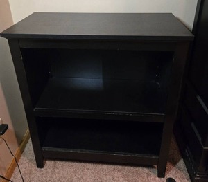 lot 168 image: Black Wooden Bookshelf