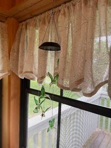 lot 223 image: Set of 2 Hanging Wind Chimes with Glass Elements