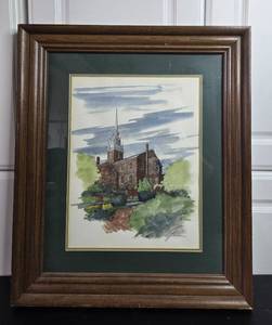 lot 277 image: Framed Print of Old North Church by Sharon L. Tyler