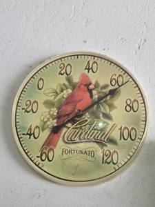 lot 292 image: Vintage Cardinal Fortunato Wall Thermometer