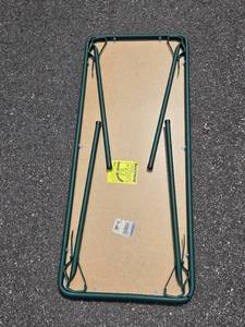 lot 296 image: Foldable Utility Table with Metal Legs