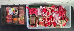 lot 302 image: Assorted Lot of Holiday and Themed Ribbon Rolls