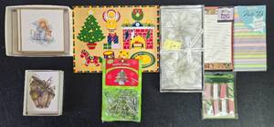 lot 322 image: Assorted Holiday and Stationery Set with Cards, Notepads, and Crafts
