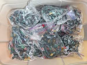 lot 324 image: Assorted Sets of LED Christmas Lights and Artificial Pine Garland