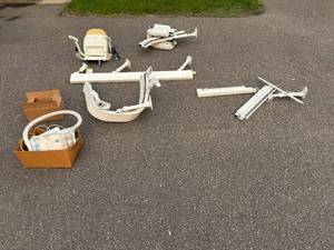 lot 345 image: Disassembled Stair Lift Chair with Rail System