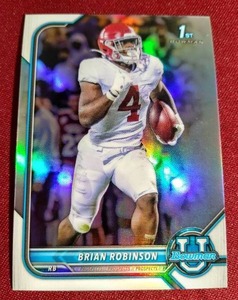 lot 2 image: 2022 Bowman Chrome Brian Robinson 1st Bowman Refractor