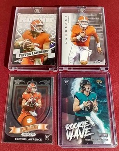 lot 6 image: (4) Trevor Lawrence Rookie Cards