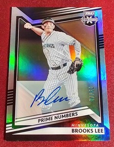 lot 25 image: 2022 Elite Extra Edition Brooks Lee Autograph Card - #d62