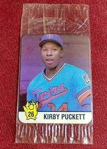 lot 55 image: 1987 Hostess Kirby Puckett Card - Sealed