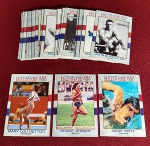 lot 57 image: (34) 1991 US Olympic HOF Cards - Jenner, Spitz, Mary Lou Retton