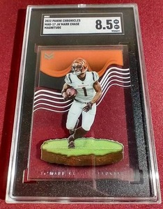 lot 62 image: 2022 Chronicles JaMarr Chase Magnitude Acetate Card - SGC 8.5