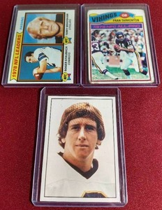 lot 82 image: (3) Vintage QB Legends Cards - Staubach, Tarkenton, Manning