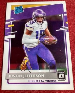 lot 98 image: 2020 Optic Justin Jefferson Rated Rookie Card