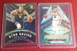 lot 103 image: (2) Nikola Jokic Prizm Cards